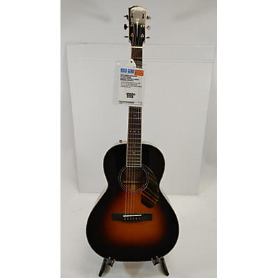 Fender Used Fender Paramount PS-220E Parlor Acoustic-Electric 3 Color Sunburst Acoustic Electric Guitar