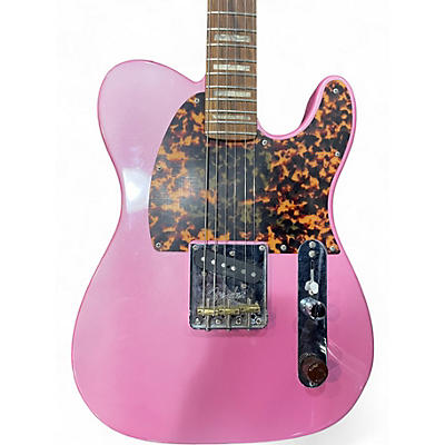 Used Fender Partscaster Telecaster Bubble Gum Metallic Solid Body Electric Guitar