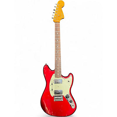 Used Fender Pawn Shop Mustang Special Candy Apple Red Solid Body Electric Guitar