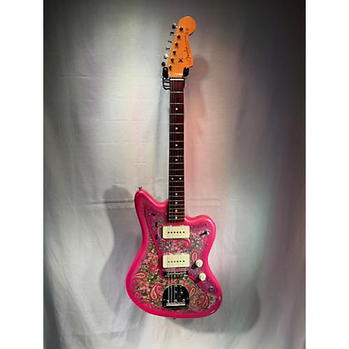 Fender Used Fender Pink Paisley Jazzmaster Pink Solid Body Electric Guitar Pink