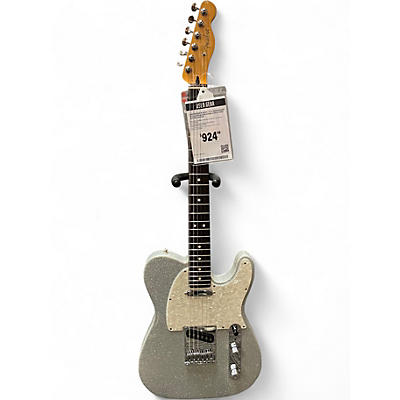 Used Fender Player 2 75th Anniversary Telecaster Silver Sparkle Solid Body Electric Guitar