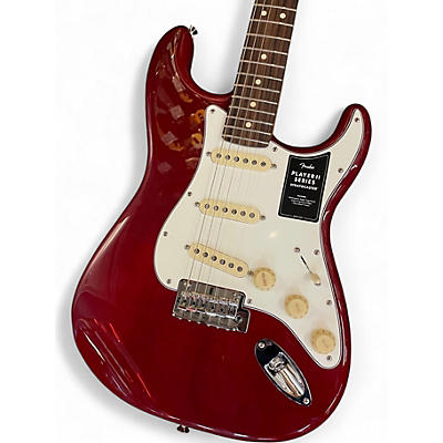 Used Fender Player 2 chambered Stratocaster Cherry Solid Body Electric Guitar