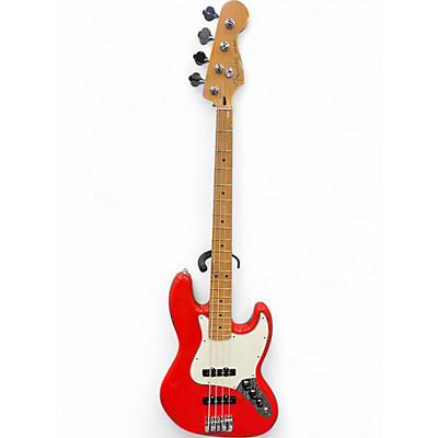 Used Fender Player II Jazz Bass Fiesta Red Electric Bass Guitar