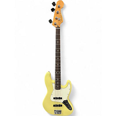 Used Fender Player II Jazz Bass Hialeah Yellow Electric Bass Guitar