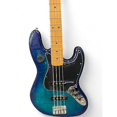 Used Fender Player II Jazz Bass Plus Top Blue Burst Electric Bass Guitar