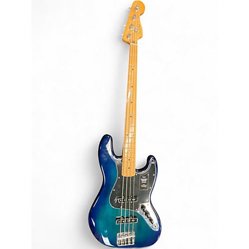 Used Fender Player II Jazz Bass Plus Top Blue Burst Electric Bass Guitar Blue Burst