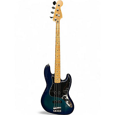 Used Fender Player II Jazz Bass Plus Top Blue Burst Electric Bass Guitar