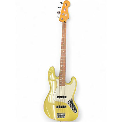 Used Fender Player II Jazz Bass Yellow Electric Bass Guitar