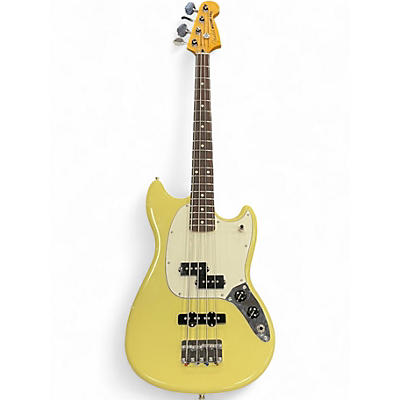 Used Fender Player II Mustang Bass Yellow Electric Bass Guitar