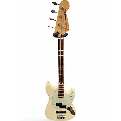 Used Fender Player II Mustang Bass white Electric Bass Guitar white