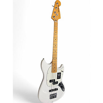 Used Fender Player II Mustang Olympic White Electric Bass Guitar