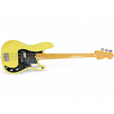 Used Fender Player II Precision Bass Hialeah Yellow Electric Bass Guitar