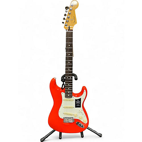 Fender Used Fender Player II Strat Solid Body Electric Guitar Coral red