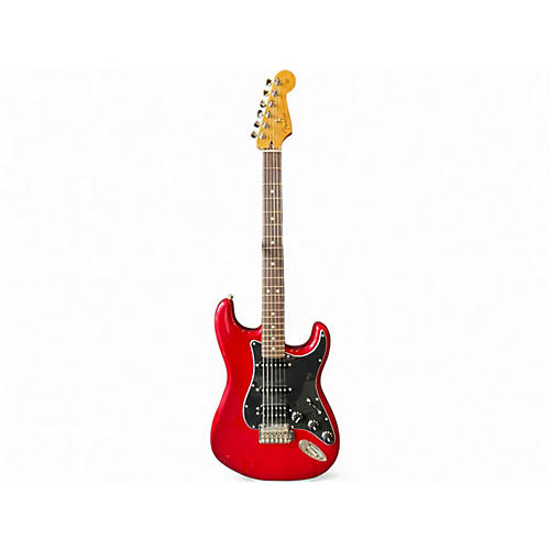 Used Fender Player II Stratcaster HSS Metallic Candy Red Burst Solid Body Electric Guitar Metallic Candy Red Burst