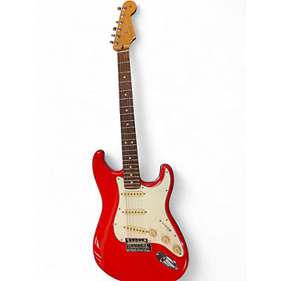 Used Fender Player II Stratocaster Coral Res Solid Body Electric Guitar