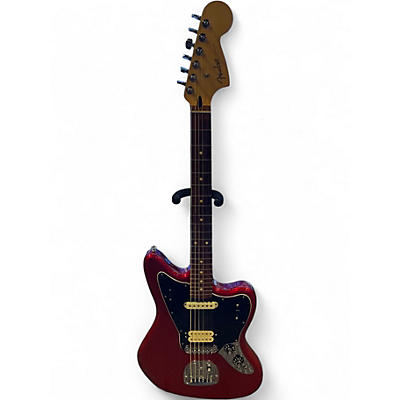 Used Fender Player Jaguar Candy Apple Red Solid Body Electric Guitar