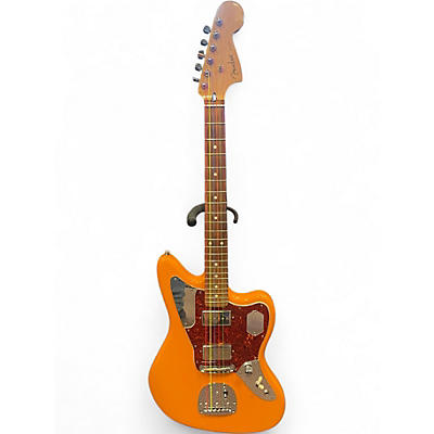 Used Fender Player Jaguar Orange Solid Body Electric Guitar