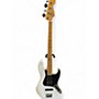 Used Fender Player Jazz Bass Black and White Electric Bass Guitar Black and White