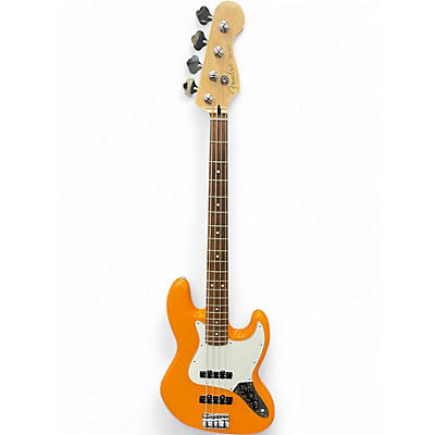 Used Fender Player Jazz Bass Capri Orange Electric Bass Guitar