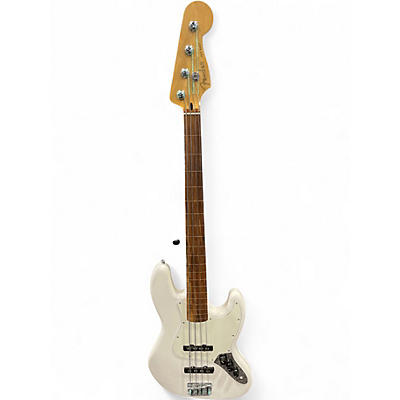 Used Fender Player Jazz Bass Fretless Alpine White Electric Bass Guitar