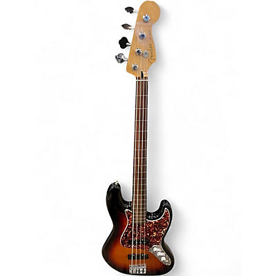 Used Fender Player Jazz Bass Fretless Vintage Sunburst Electric Bass Guitar