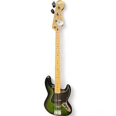 Used Fender Player Jazz Bass GREEN BURST Electric Bass Guitar