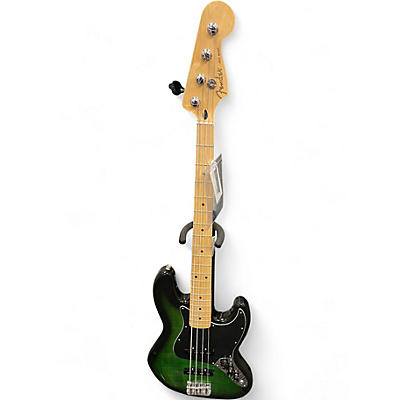 Used Fender Player Jazz Bass GREEN BURST Electric Bass Guitar