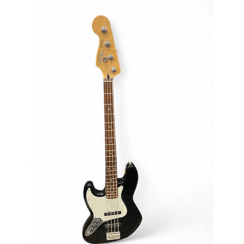 Used Fender Player Jazz Bass Left Handed Black Electric Bass Guitar Black