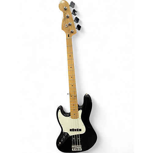 Used Fender Player Jazz Bass Left Handed Black Electric Bass Guitar Black