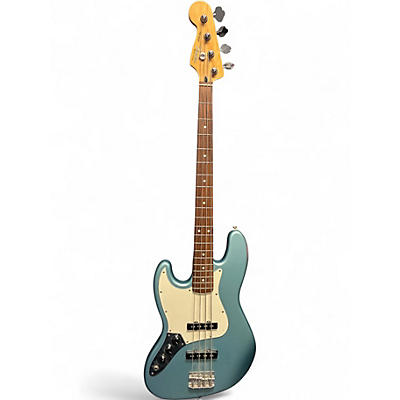 Used Fender Player Jazz Bass Left Handed Blue Agave Electric Bass Guitar