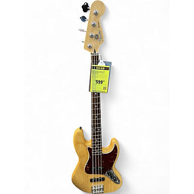 Used Fender Player Jazz Bass Natural Electric Bass Guitar
