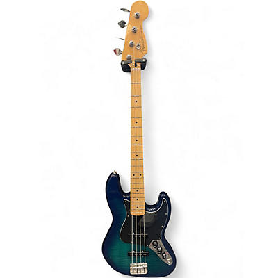Used Fender Player Jazz Bass Plus Top Blue Burst Electric Bass Guitar