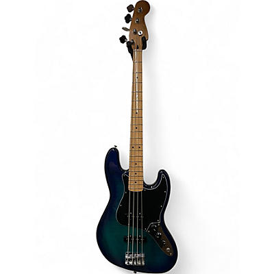 Used Fender Player Jazz Bass Plus Top Blue Burst Electric Bass Guitar