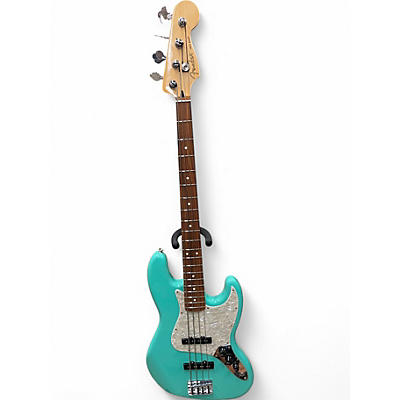 Used Fender Player Jazz Bass Turquoise Electric Bass Guitar