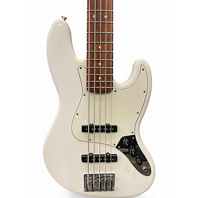 Used Fender Player Jazz Bass V Olympic White Electric Bass Guitar