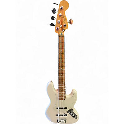 Used Fender Player Jazz Bass V Polar White Electric Bass Guitar