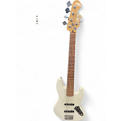 Used Fender Player Jazz Bass V WHITE Electric Bass Guitar
