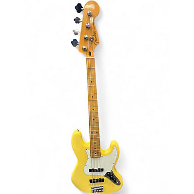 Used Fender Player Jazz Bass YELLOW Electric Bass Guitar