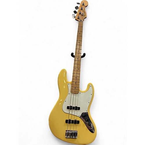 Used Fender Player Jazz Bass Yellow Electric Bass Guitar Yellow