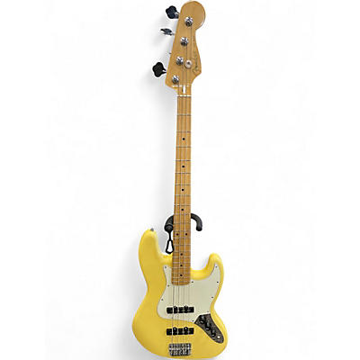 Used Fender Player Jazz Bass Yellow Electric Bass Guitar