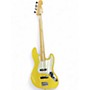 Used Fender Player Jazz Bass Yellow Electric Bass Guitar Yellow