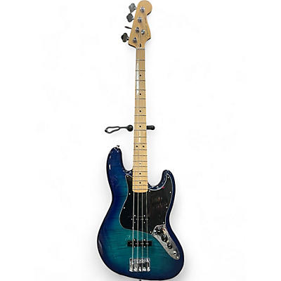 Used Fender Player Jazz Plus top Blue Burst Electric Bass Guitar