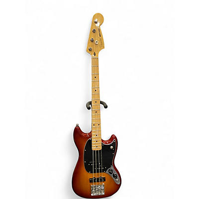 Used Fender Player Mustang Bass PJ 2 Color Sunburst Electric Bass Guitar