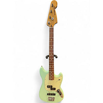 Used Fender Player Mustang Bass PJ Daphne Blue Electric Bass Guitar