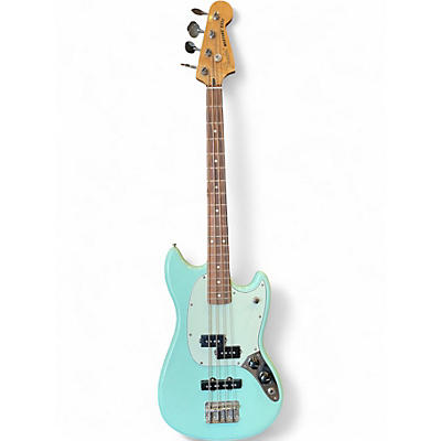 Used Fender Player Mustang Bass PJ Seafoam Green Electric Bass Guitar