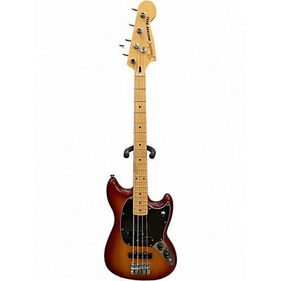 Used Fender Player Mustang Bass PJ Sienna Sunburst Electric Bass Guitar