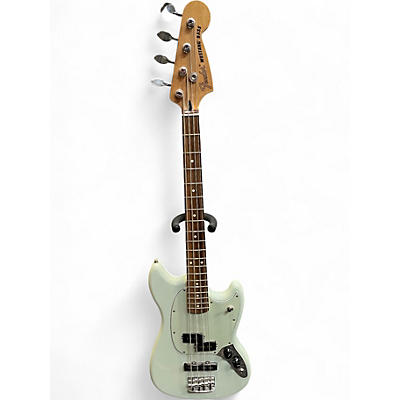 Used Fender Player Mustang Bass PJ White Electric Bass Guitar