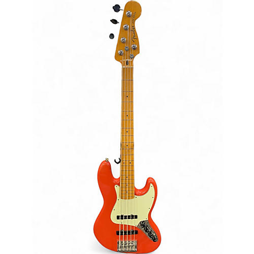 Used Fender Player Plus Active Jazz Bass Fiesta Red Electric Bass Guitar Fiesta Red