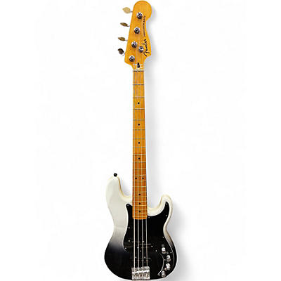Used Fender Player Plus Active Precision Bass Black and Silver Electric Bass Guitar