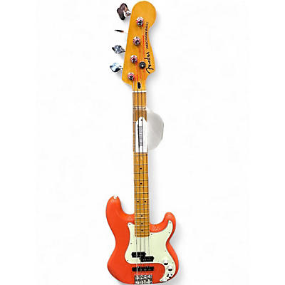 Used Fender Player Plus Active Precision Bass Fiesta Red Electric Bass Guitar